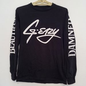 RARE G-Eazy Beautiful And Damned Longsleeve Double Sided Shirt size Small
